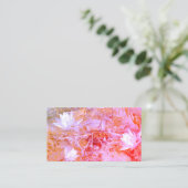 ビジネスカスタムカードテンプレート花コラージュアート 名刺 (スタンド正面)