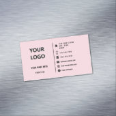 ビジネスカスタムカー文字デザインドマグネットのロゴ マグネット名刺 (インサイチュ)