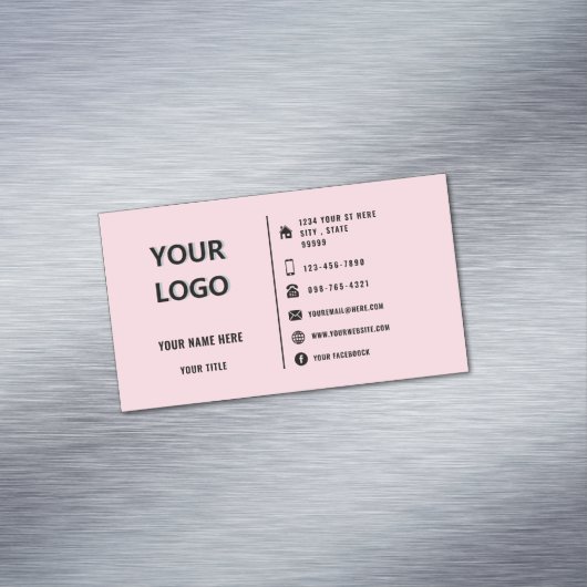 ビジネスカスタムカー文字デザインドマグネットのロゴ マグネット名刺 (インサイチュ)