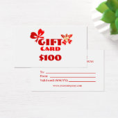 ビジネスカスタムギフトカードクリスマスエド。 (デスク)