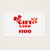 ビジネスカスタムギフトカードクリスマスエド。 (正面)