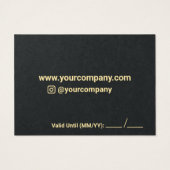 ビジネスカスタムギフトカード (裏面)