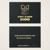 ビジネスカスタムギフトカード (正面&裏面)