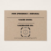 ビジネスカスタムギフトカード (裏面)