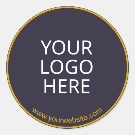 ビジネスカスタムステッカーテンプレート ラウンドシール (正面)