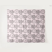 ビジネスカスタムステップとリピートのロゴの背景 タペストリー (正面(横))