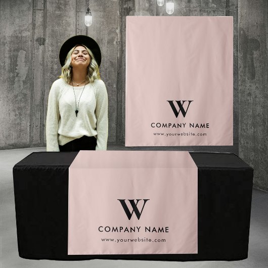 ビジネスカスタムテーブルランナーバナモダンピンク タペストリー