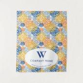 ビジネスカスタムテーブルランナーバナーフローラ タペストリー (正面)