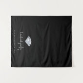 ビジネスカスタムテーモダンブルランナーバナージュエリー タペストリー (正面(横))