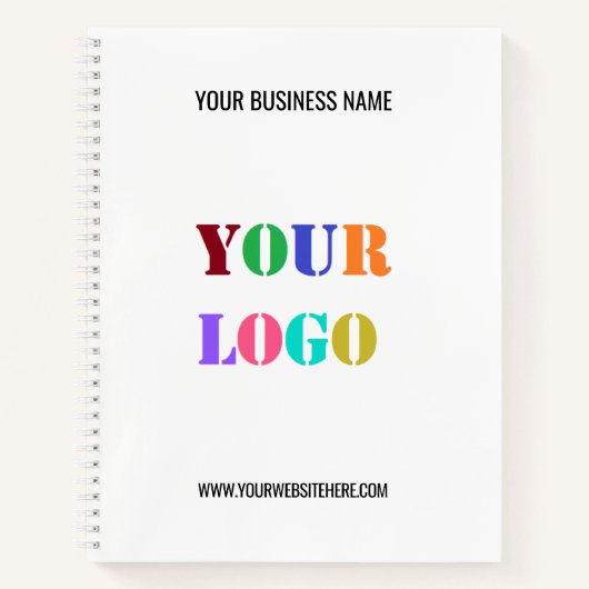 ビジネスカスタムノートブックのロゴのプロモーション ノートブック (正面)
