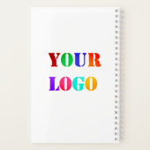 ビジネスカスタムノートブックの会社ロゴ ノートブック (裏面)