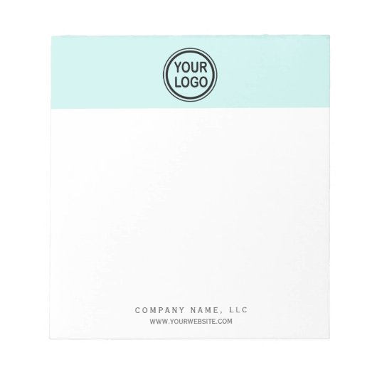 ビジネスカスタムブランディングロゴテンプレート ノートパッド (正面)