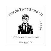 ビジネスカスタムブランディング用のロゴゴム印 ラバースタンプ (インプリント)