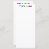 ビジネスカスタムブランドのメニューのロゴの例 メニュー (正面/裏面)