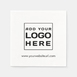 ビジネスカスタムブランドロゴ従業員紙 スタンダードカクテルナプキン