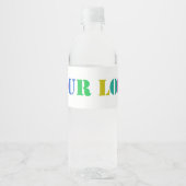 ビジネスカスタムプロモーションのロゴパーソナライズされた ペットボトルラベル (正面)