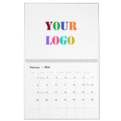 ビジネスカスタムプロモーションカレンダーのロゴ カレンダー (2月 2026)