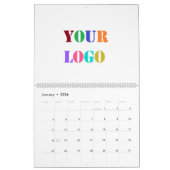 ビジネスカスタムプロモーションカレンダーのロゴ カレンダー (1月 2026)