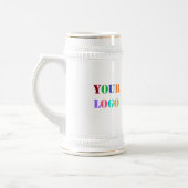 ビジネスカスタムプロモーション用ビールスタインのロゴ ビールジョッキ (左)