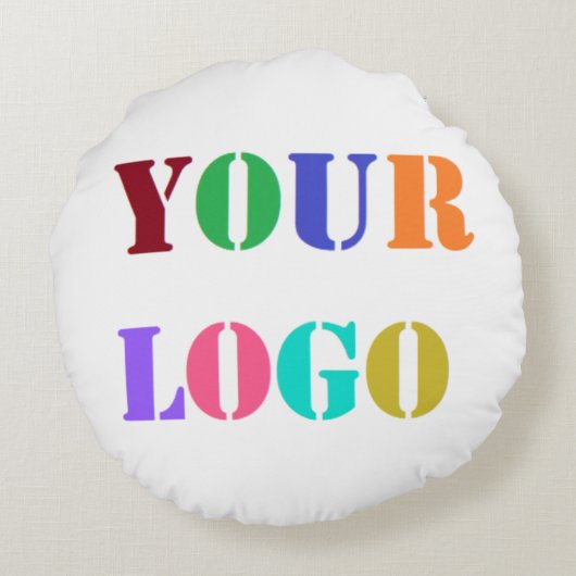 ビジネスカスタムプロモーション用ラウンドピローのロゴ ラウンドクッション (裏面)