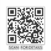 ビジネスカスタムプロモーションQRコード シール (正面)