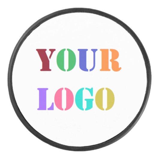 ビジネスカスタムホッケーパックのロゴまたは写真 アイスホッケーパック (正面)