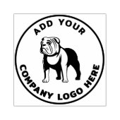 ビジネスカスタムラウンドロゴの作成 ラバースタンプ (インプリント)