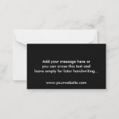 ビジネスカスタムロゴおよびメッセージサンキューカード ノートカード (裏面)