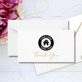 ビジネスカスタムロゴおよびメッセージサンキューカード ノートカード
