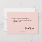 ビジネスカスタムロゴおよびメッセージサンキューカード 招待状 (裏面)