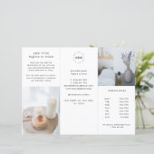 ビジネスカスタムロゴおよび価格表3折パンフレット (スタンド正面)