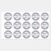 ビジネスカスタムロゴおよび文字ラウンドラベル ラベル (シート)