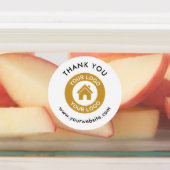 ビジネスカスタムロゴとありがとうご文字 ラベル (貼付)