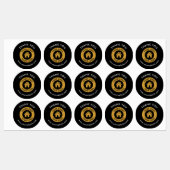 ビジネスカスタムロゴとありがとうご文字 ラベル (シート)