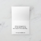 ビジネスカスタムロゴとメッセージ折り畳み サンキューカード (内部)