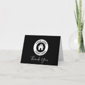 ビジネスカスタムロゴとメッセージ折り畳み サンキューカード (正面)