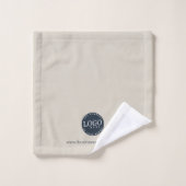 ビジネスカスタムロゴと会社のウェブサイト バスタオルセット (ウォッシュタオル)