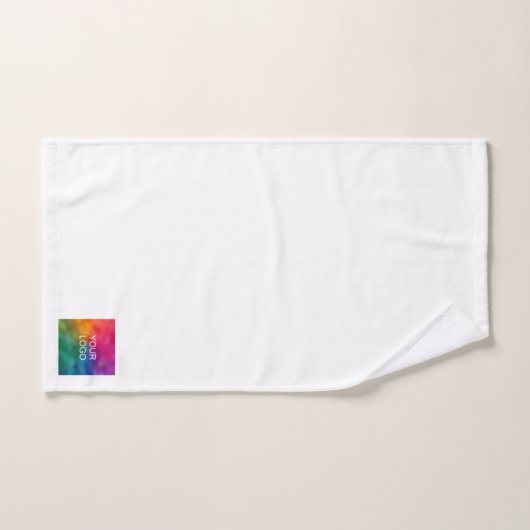 ビジネスカスタムロゴと文字のアップロードモダン バスタオルセット (ハンドタオル)