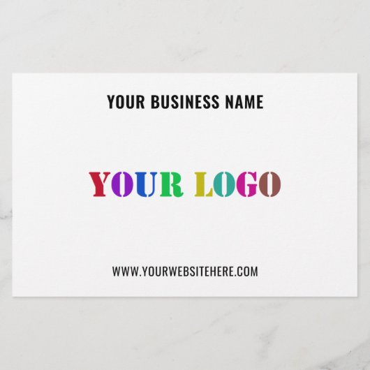 ビジネスカスタムロゴと文字プロモーションのチラシ チラシ (裏面)