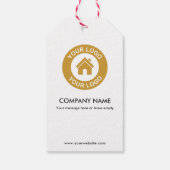 ビジネスカスタムロゴと文字プロモーション ギフトタグ (裏面)