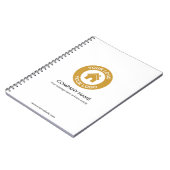 ビジネスカスタムロゴと文字プロモーション ノートブック (左側)