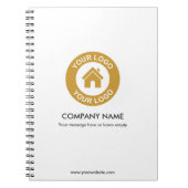 ビジネスカスタムロゴと文字プロモーション ノートブック (正面)