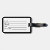 ビジネスカスタムロゴと文字プロモーション ラゲッジタグ (裏面横)