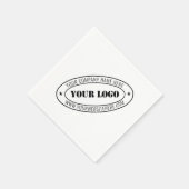 ビジネスカスタムロゴと文字会社のナプキンスの スタンダードカクテルナプキン (角)