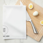 ビジネスカスタムロゴのアップロード文字テンプレート キッチンタオル (四つ折り)