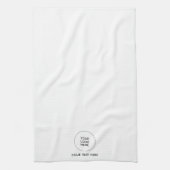 ビジネスカスタムロゴのアップロード文字テンプレート キッチンタオル (縦)