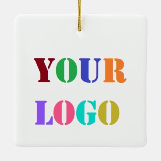 ビジネスカスタムロゴのクリスマスオーナメント セラミックオーナメント (裏面)