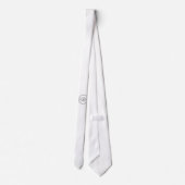 ビジネスカスタムロゴのネックタイ ネクタイ (裏面)