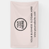 ビジネスカスタムロゴのバナー 横断幕 (縦)