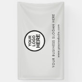 ビジネスカスタムロゴのバナー 横断幕 (縦)